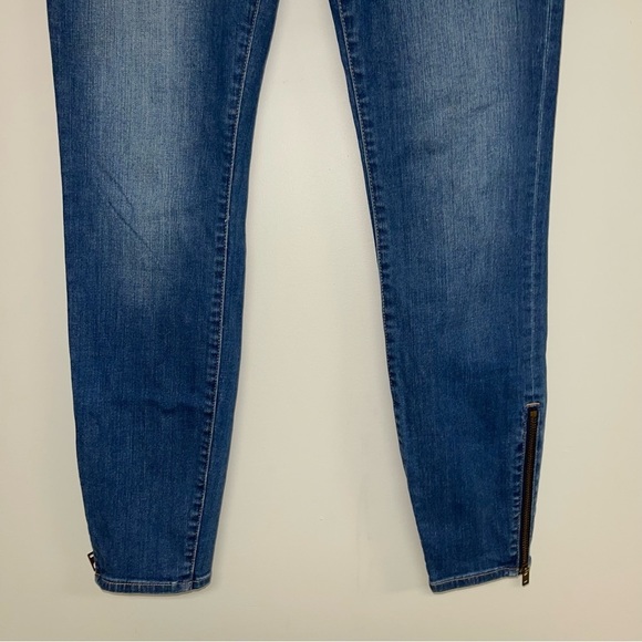 Madewell Jeans Women’s Size 28 Blue  Denim "Skinny Skinny Ankle" Zipper Mid-rise - Picture 4 of 8